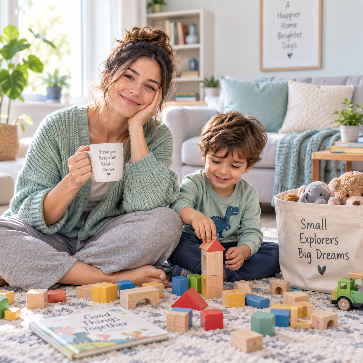 Cosy Playtime with Mum and Child