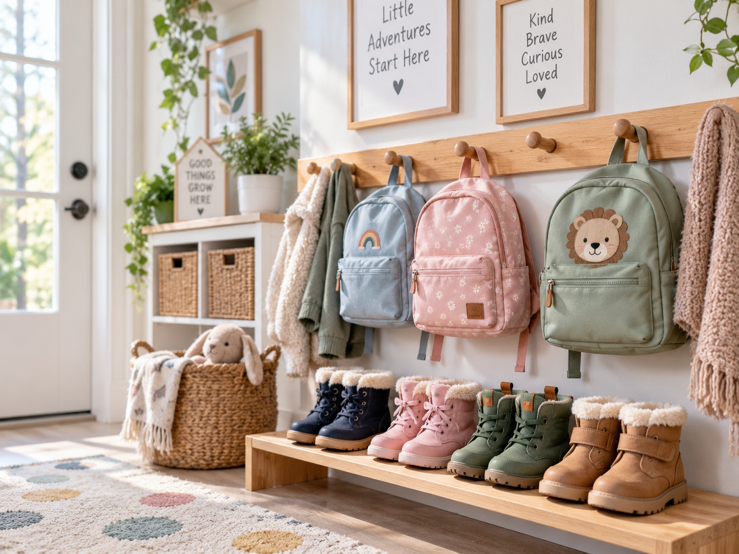 Scandinavian Kids’ Entryway Adventure